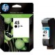 HP 45 Cartucho de tinta - Paquete de 1 Negro