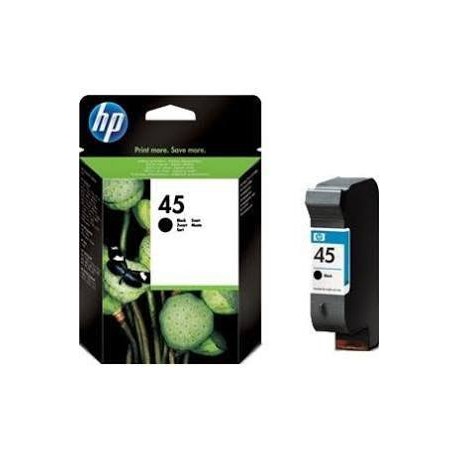 HP 45 Cartucho de tinta - Paquete de 1 Negro